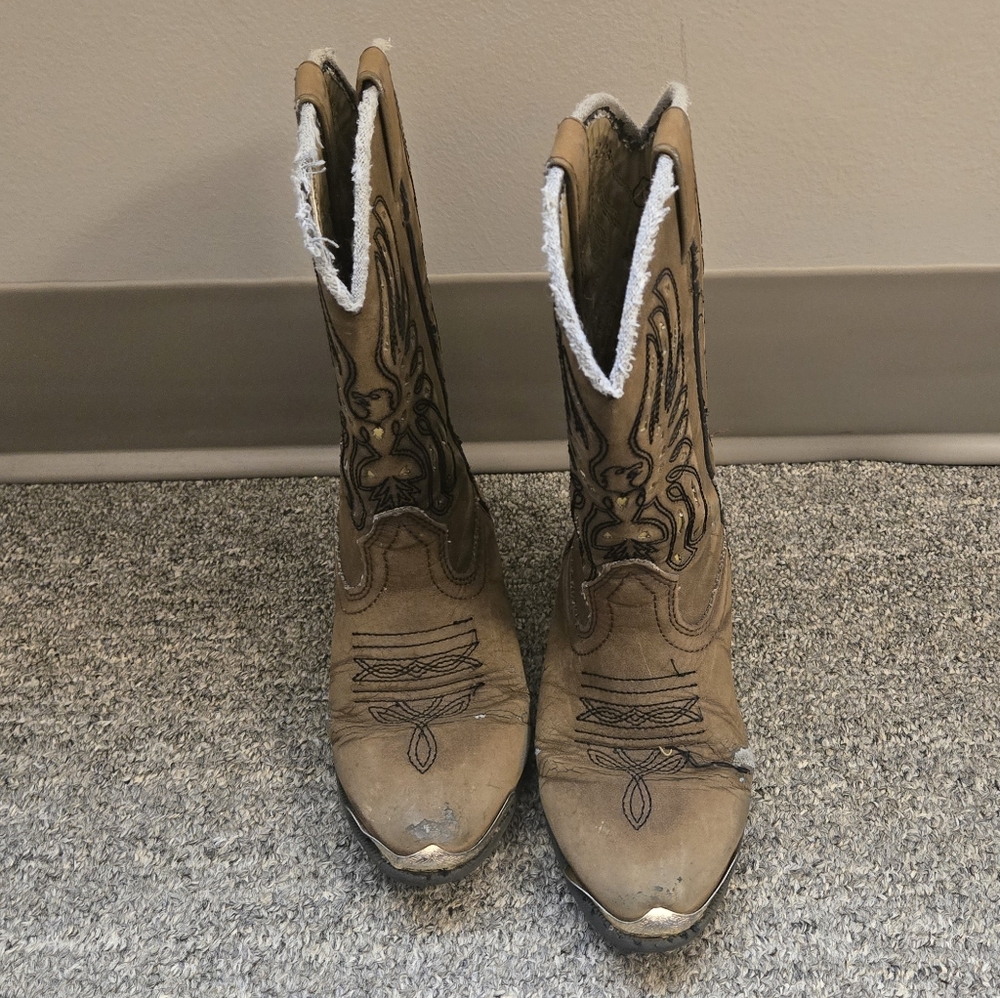 Smoky Mountian Kids Cowboy Boots Size 12